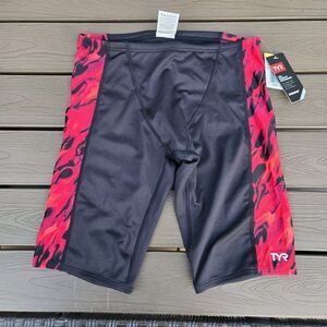 TYR  Durafast Elite Draco Hero Mens Jammer Red/black Swimwear  SZ 32 NWT